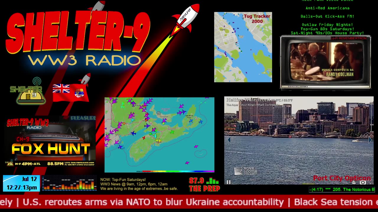 LIVE 24/7 Music/Wx/Prepping/WW3-News