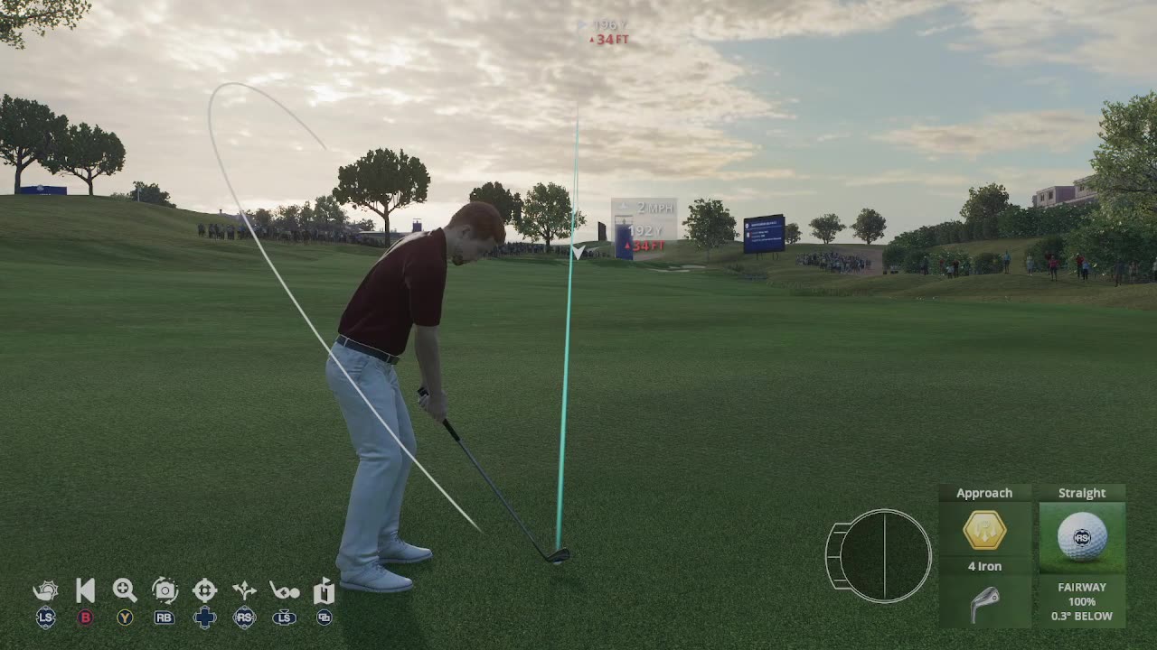 playing some golf