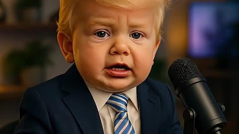 CGI Trump as baby--so flippin cute!