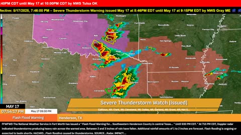 🚨 LIVE SEVERE WEATHER COVERAGE – MAY 17