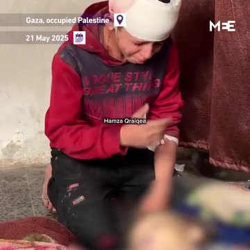 Palestinian boy mourns mother and sister killed in Israeli strike in northern Gaza
