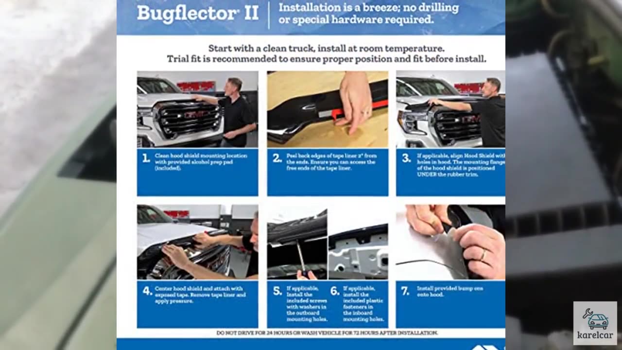 Auto Ventshade [AVS] Bugflector II Hood Shield / Protector | Fits 1999 - 2002 Ch