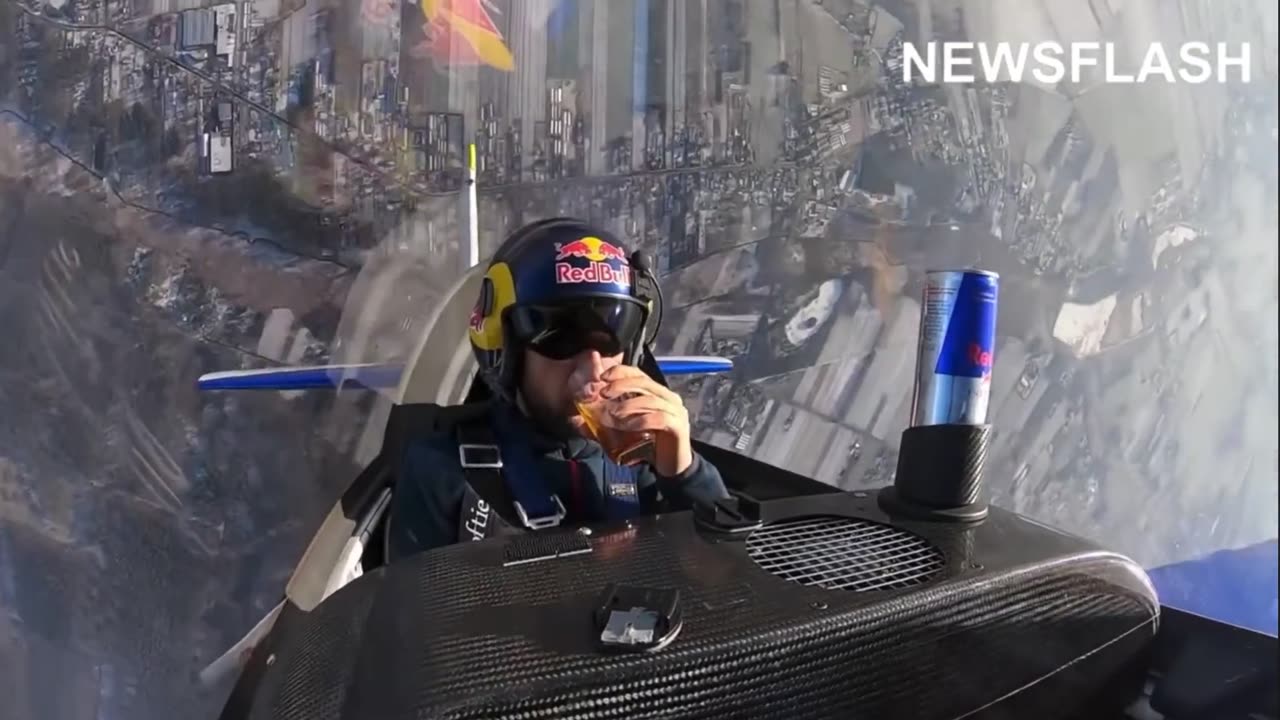 🤯✨ Mind Blown! Pilot Defies Gravity with Upside Down Red Bull | FeedMyCuriosity