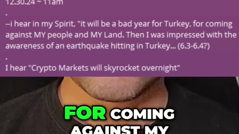 Prophecy Fulfilled--Turkey Earthquake!! #prophetic #prophecyfulfillment #turkeyearthquake