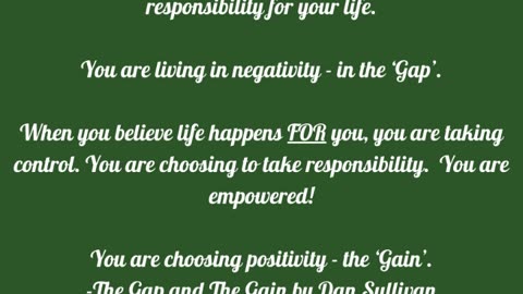 Life happens FOR you is the gateway to peace and happiness