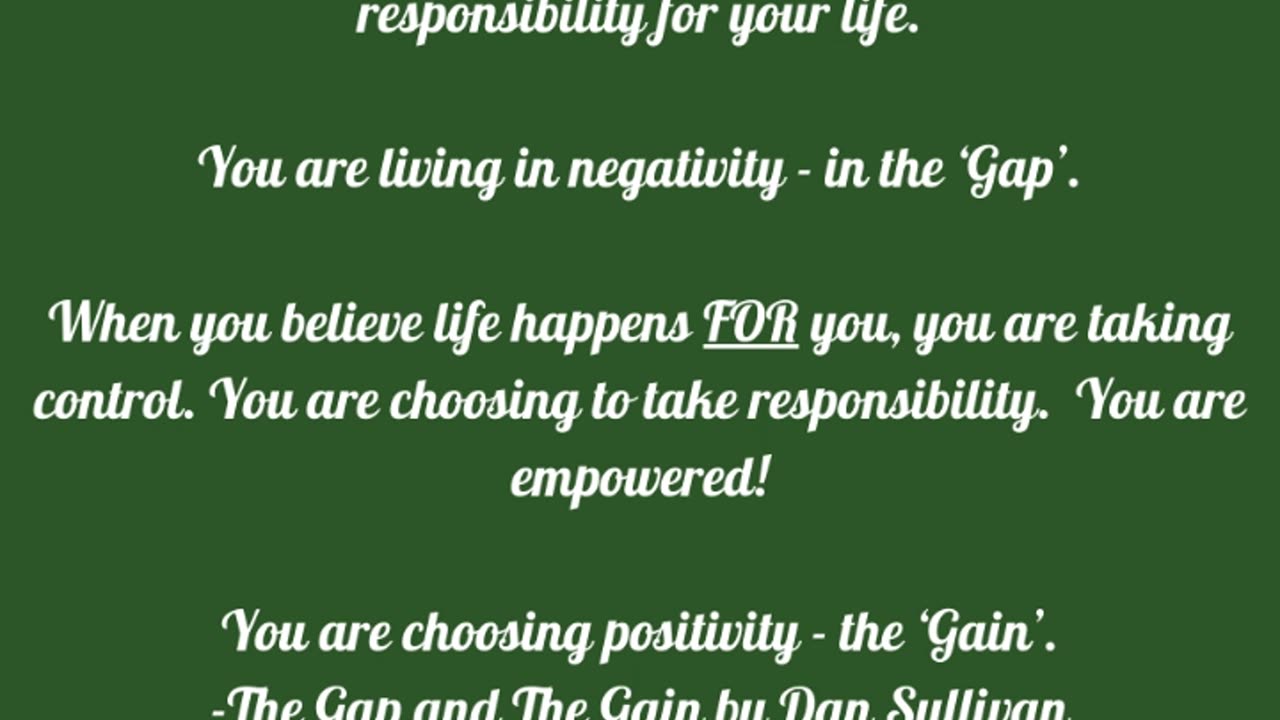 Life happens FOR you is the gateway to peace and happiness