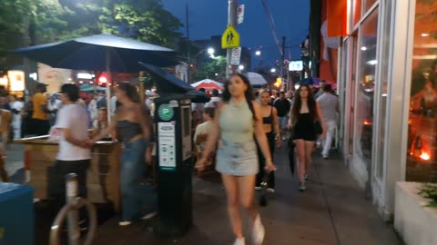 【4K】Saturday Night at OssFest Toronto’s Coolest Street Canada 🇨🇦