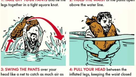 How to turn yor pants into a flotation device 🍂🍁🌲💧🔥