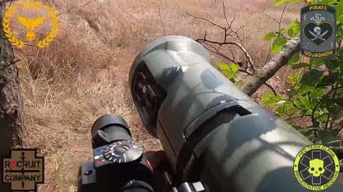 Ukrainian Soldier Equipped with Carl Gustav Recoilless Rifle