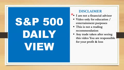 S&P 500 View for 14th July