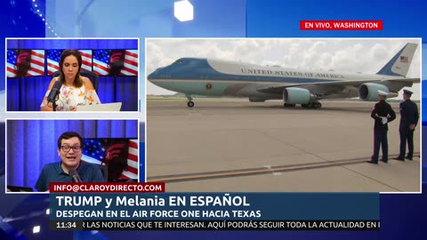 EN VIVO Y EN ESPAÑOL: DONALD TRUMP Y MELANIA VISITAN TEXAS TRAS INUNDACIONES