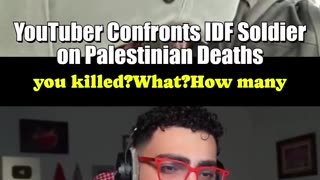 🤬🔥🔥🤬 Tense Exchange: YouTuber Questions IDF Soldier on Gaza Casualties
