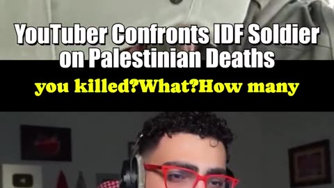 🤬🔥🔥🤬 Tense Exchange: YouTuber Questions IDF Soldier on Gaza Casualties