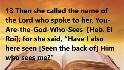 God’s blessing and protection of Hagar and Ishmael.