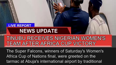 Tinubu Receives Nigerian Womens Team After Africa