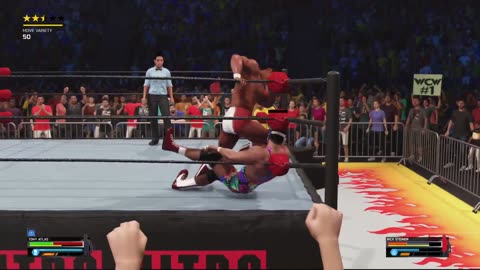 WWE 2K25 - Tony Atlas VS Rick Steiner WCW Match - HDR