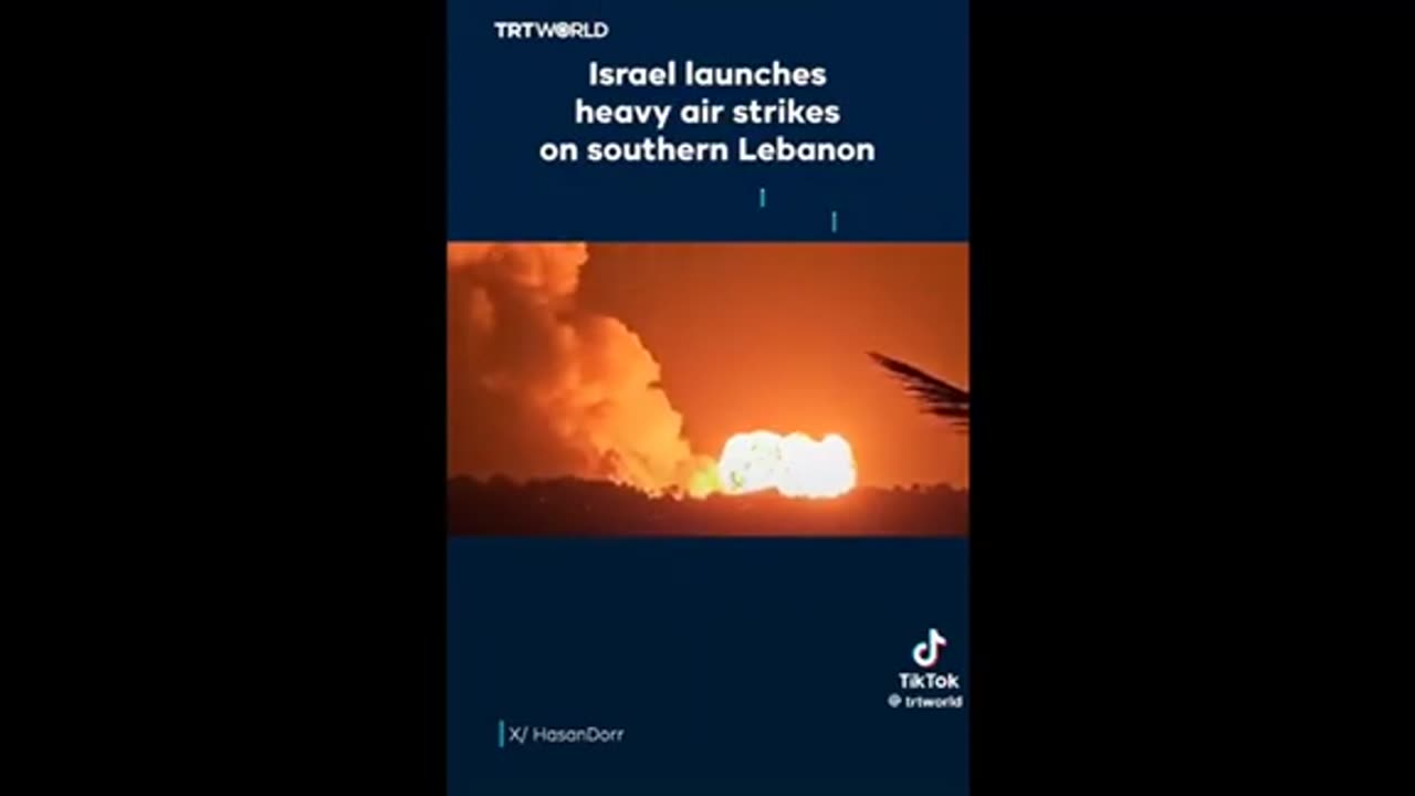 Israel attack on Lebanon ..