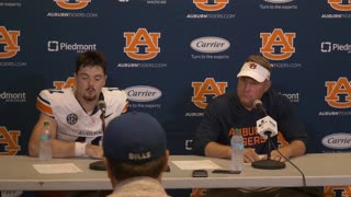 Auburn HC Hugh Freeze + QB Jackson Arnold Baylor win