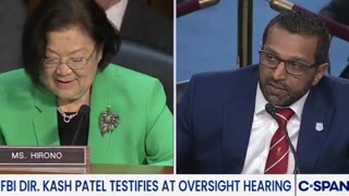 Kash Schools Hirono: 'If You Can’t Do a Pull-Up, You Can’t Chase Down Criminals'