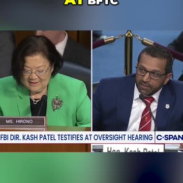 Kash Schools Hirono: 'If You Can’t Do a Pull-Up, You Can’t Chase Down Criminals'