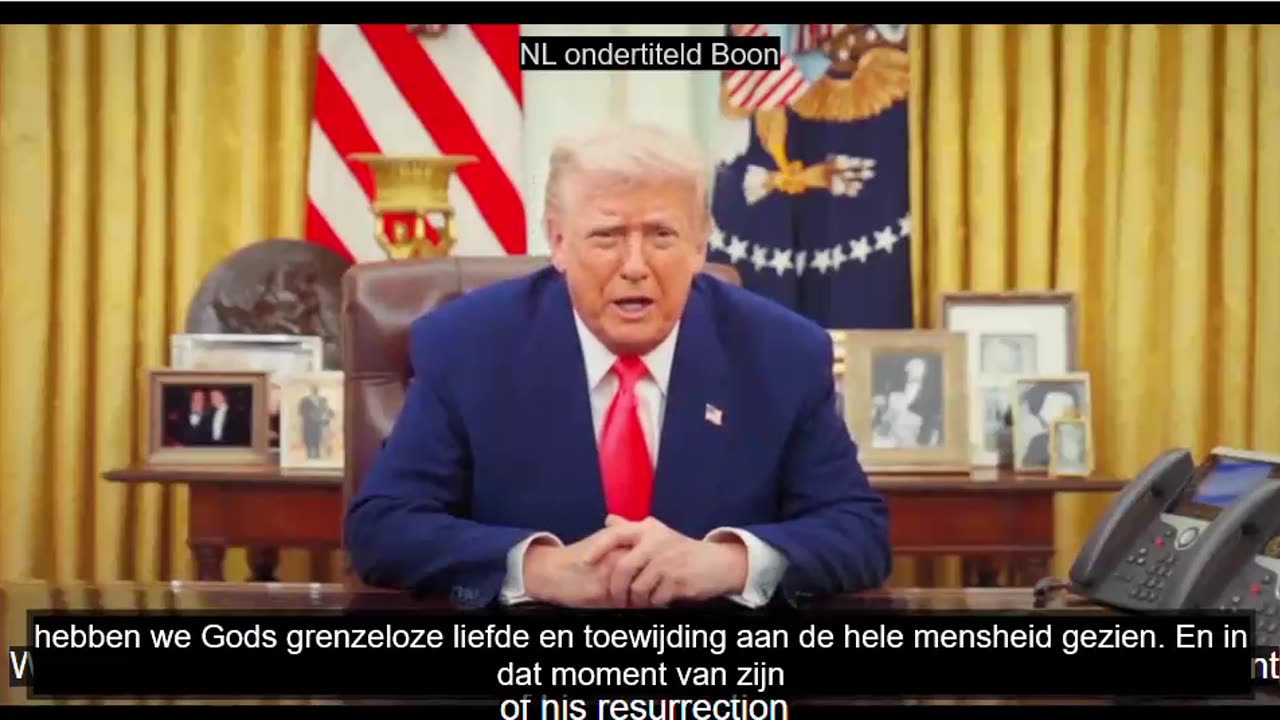 NL ondertiteld... Klik op video .. Trump Pasen
