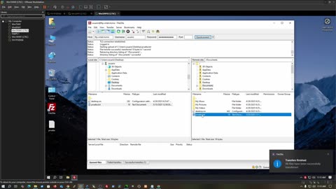Aquí Probando FileZilla Server y NAT de pfSense