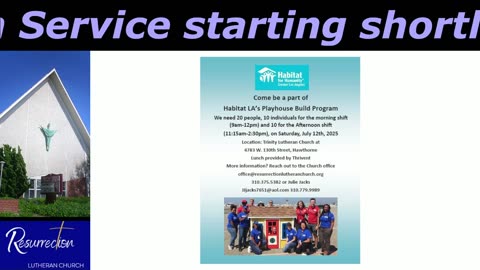 Sunday Service 9 AM June 8, 2025