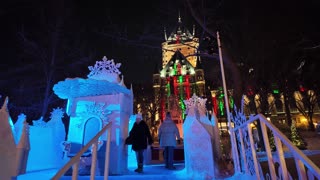 Quebec City Christmas decorations
