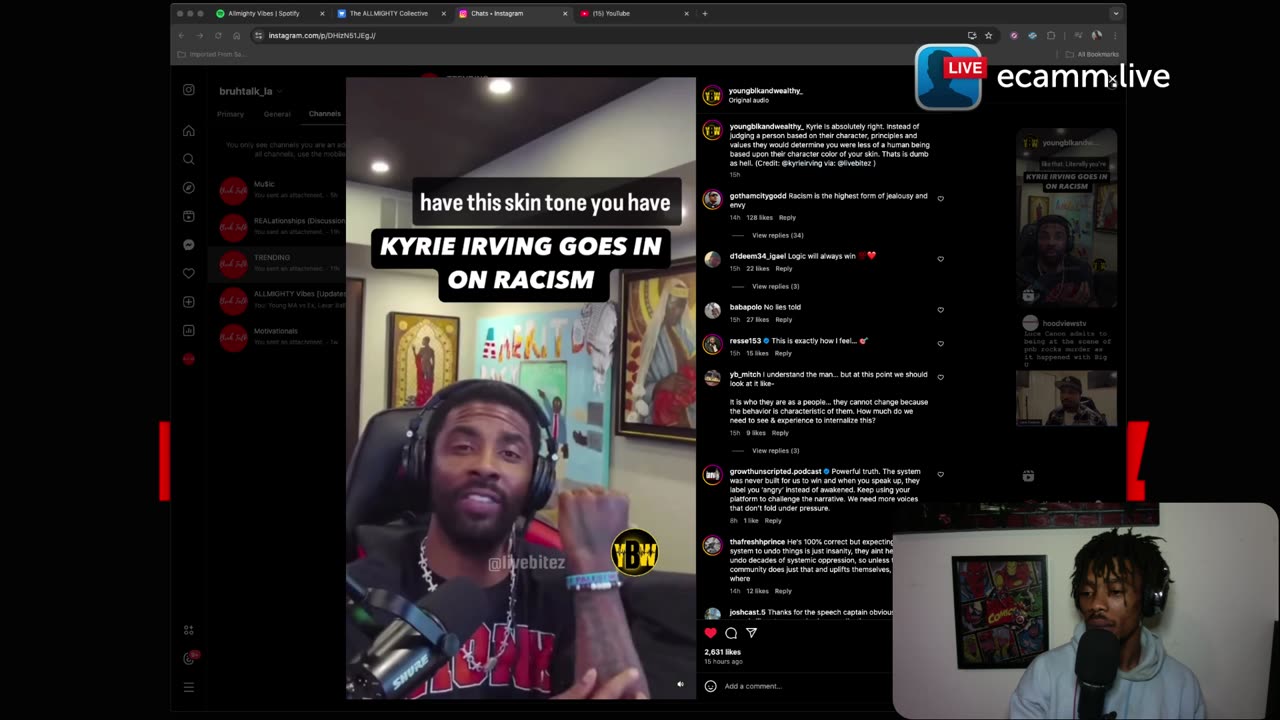 Kyrie Irving SPAZZED Talking Rac!sm - Good Point ?!