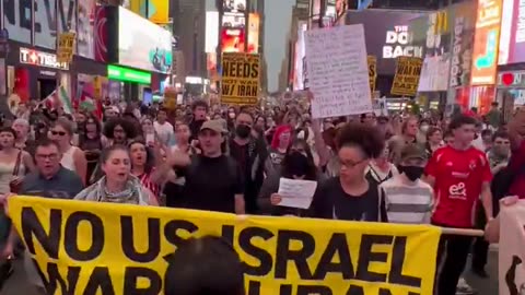 RIGHT NOW: Protesters have taken over Times Square with clear demands: