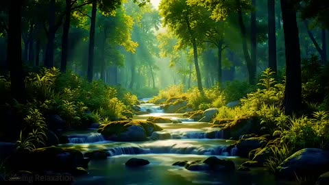 Relaxing Forest Sounds | Birds Chirping - Gentle Babbling Brook | Nature Music for Relaxation, Meditation and Sleep