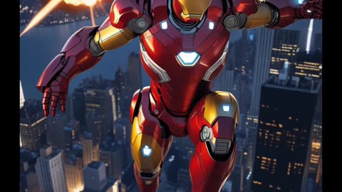 Captain America and Iron Man battle Sentinel-X,
