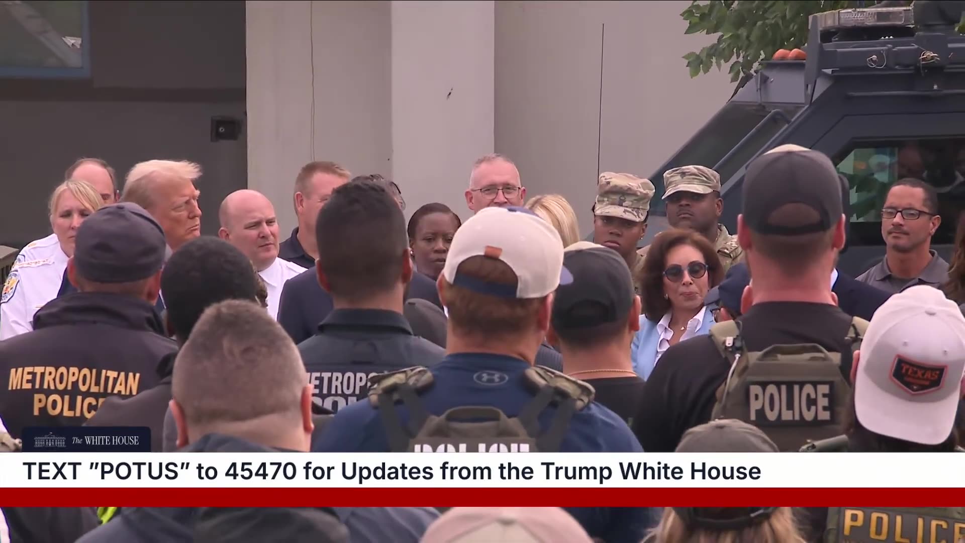 President Trump Joins Law Enforcement and Military Personnel in Washington, D.C.