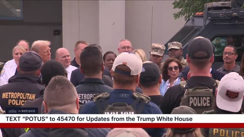 President Trump Joins Law Enforcement and Military Personnel in Washington, D.C.