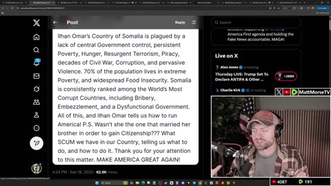 MattMorseTV - 🔴Trump to REVOKE Ilhan Omar's CITIZENSHIP!_🔴