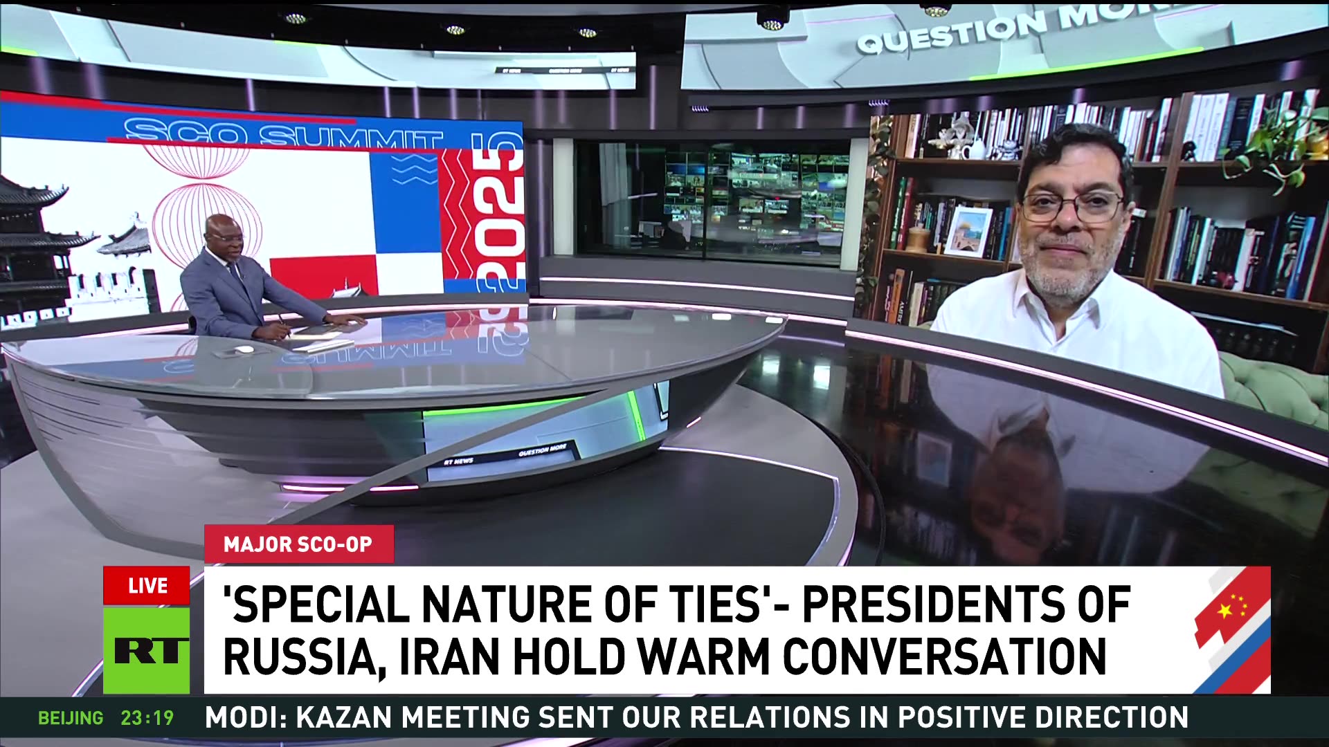 Russian-Iranian warm conversation