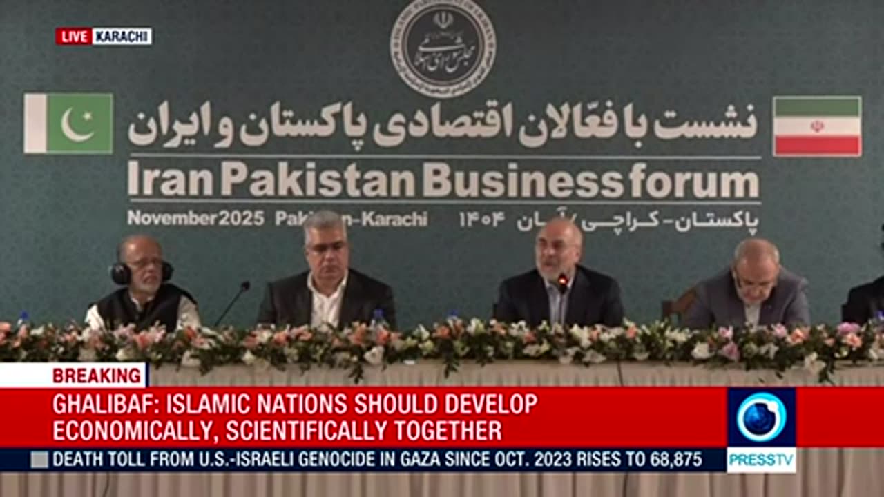 Irans Parlimant Speaker Qalibaf - 2025 11 07