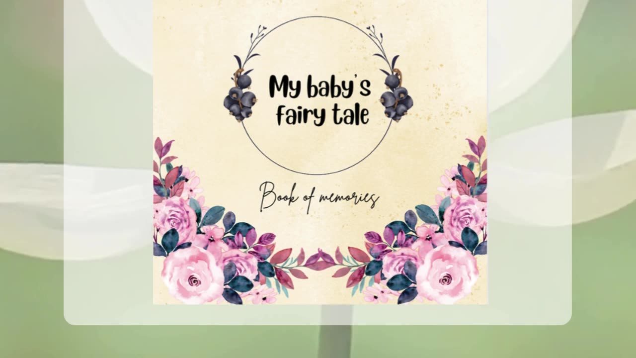 Love this baby memory book : My baby fairy tale