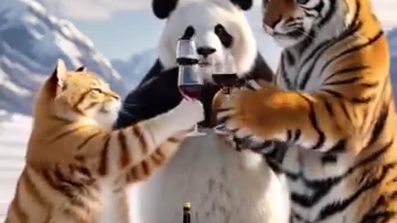 "When a Polar Bear Chases a Chubby Cat! 🐱🐻❄️ | Funny Animal Chase"*