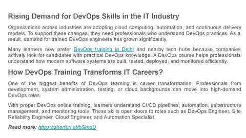 Why DevOps Training Is a Game Changer for IT Professionals?