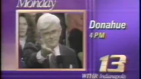 May 23, 1993 - Indianapolis Bumpers for Phil Donahue & Sally Jessy Raphael