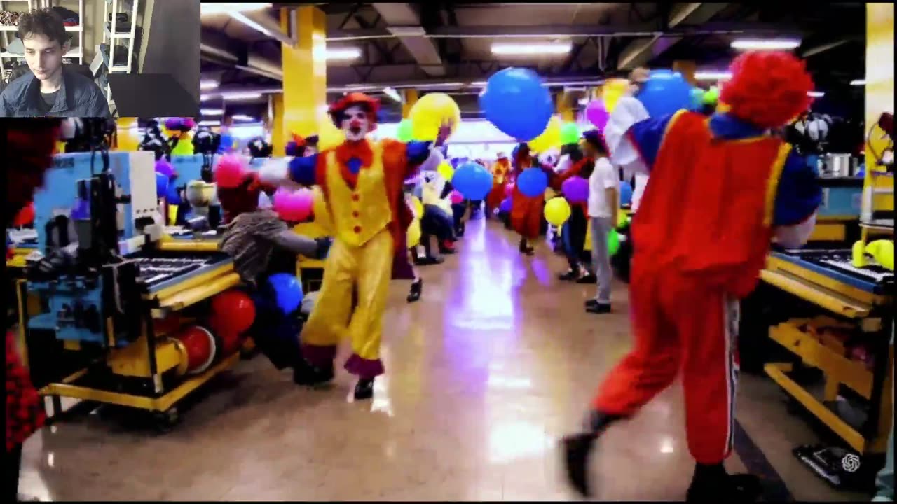 Outtake #3,007 Of The Clowns Roam Around A Factory Fake Funny Parody Video