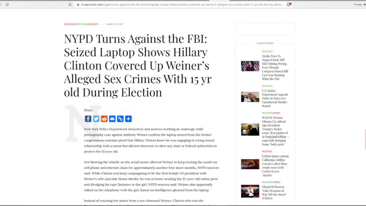 Hillary Clinton Snuff Video