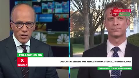 Chief Justice John Roberts takes a small jab at President Trump