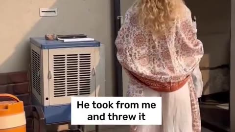 She asked an Indian security guard where to dispose of rubbish...