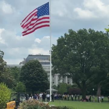 new flag has officially been raised at the White House!