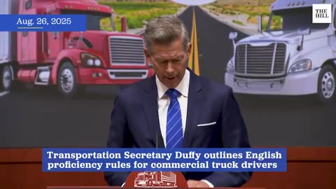 Trump ORDER: Truck Drivers Must SPEAK ENGLISH – Transportation Sec. Duffy Spells Out Plan | TRENDING