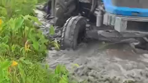 Tractor working