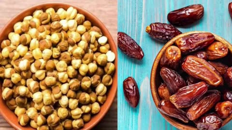 भुने चने और खजूर एक साथ खाने के फायदे #short #health #viarl