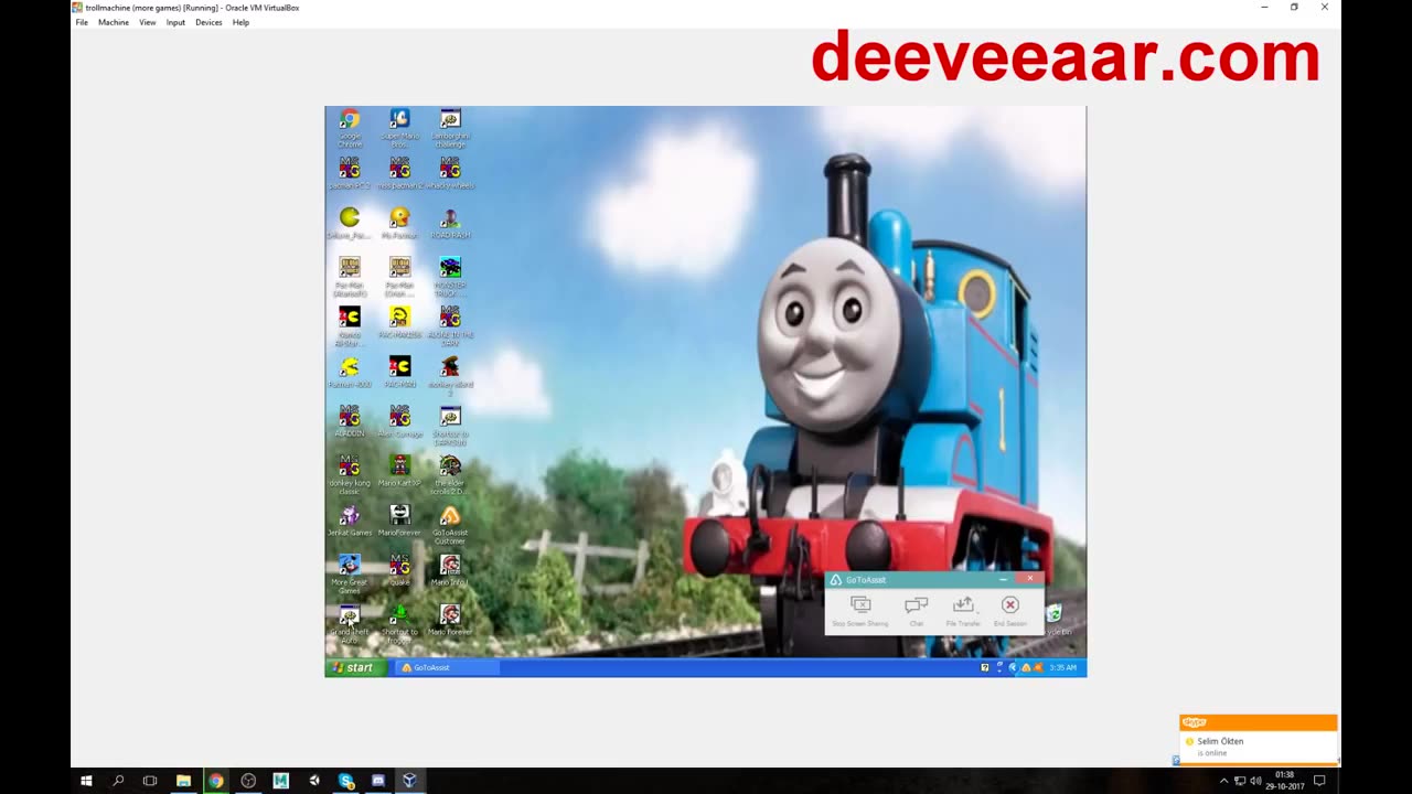 Microsoft Scammer plays Mario on my PC REUPLOAD